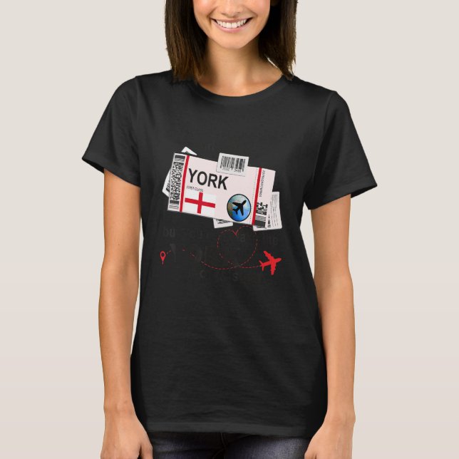 Camiseta York Chica York Boarding Pass York (Anverso)