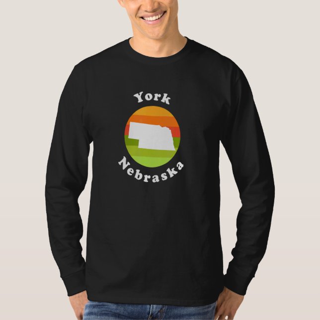 Camiseta York Nebraska Outdoors Sunrise NE Souvenir (Anverso)
