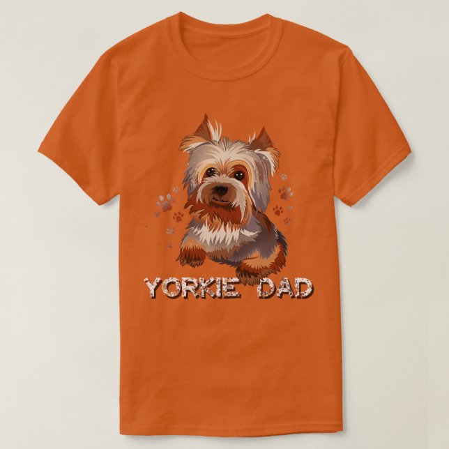 Camiseta Yorkie Dad (Diseño del anverso)