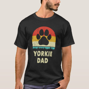 Camiseta Yorkie Dad For Men Yorkshire Terrier Dog Vinta