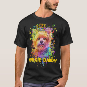 Camiseta Yorkie Daddy Yorkshire Terrier Humor Toy Size Dog