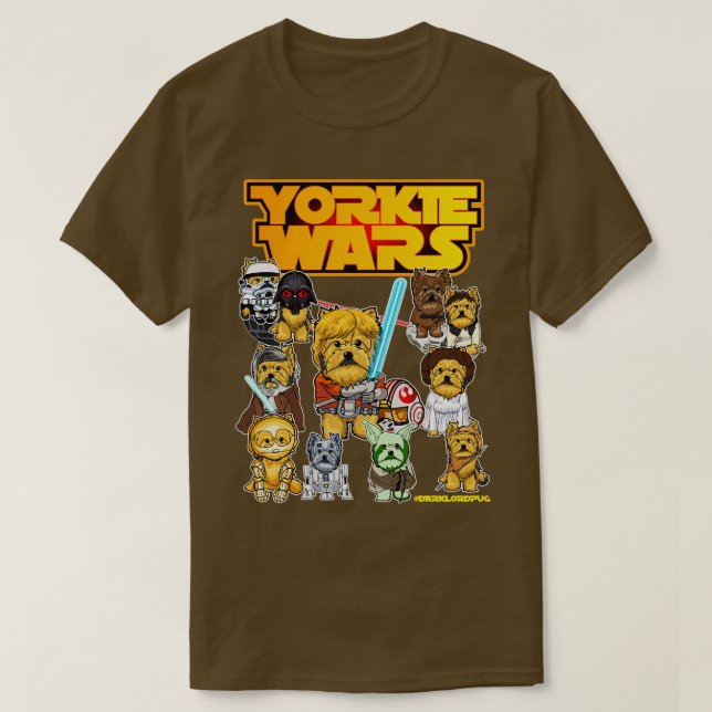 Camiseta Yorkie Dog Fan Art (Diseño del anverso)