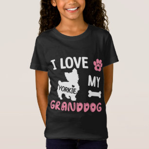 Camiseta Yorkie Dog Grandma Gifts I Love My Granddog Yorkie