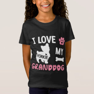 Camiseta Yorkie Dog Grandma Gifts I Love My Granddog Yorkie