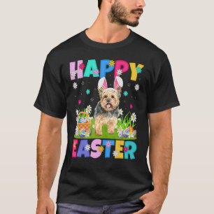 Camiseta Yorkie Dog Happy Easter Bunny Yorkie Easter Sunda
