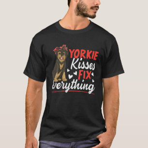 Camiseta Yorkie Kisses arregla todo el perro del terror de