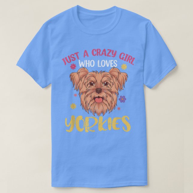 Camiseta Yorkie Lover Chicas Mujeres Propietarias de Perro  (Diseño del anverso)