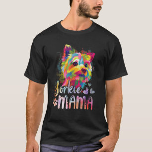 Camiseta Yorkie Mama Colorful Yorkshire Terrier Dog Mom