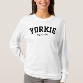 Camiseta Yorkie Mama Cute Yorkshire Terrier Dog College