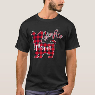Camiseta Yorkie Mama Profile Yorkshire Terrier Buffalo Plai