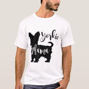 Camiseta Yorkie Mama Profile Yorkshire Terrier Fun Dog Mom