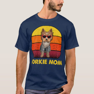 Camiseta Yorkie Mama Retro Vintage Yorkshire Terrier