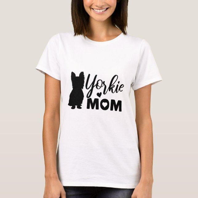Camiseta Yorkie Mom (Anverso)