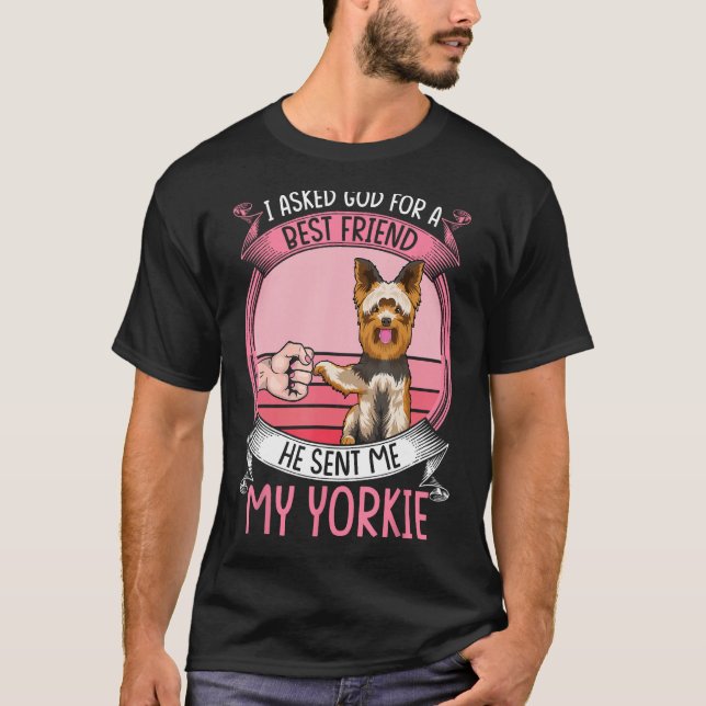 Camiseta Yorkie Mom Dog Apparel Yorkshire Terrier Dueño de (Anverso)