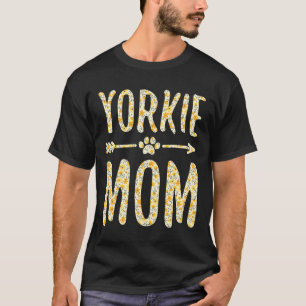 Camiseta Yorkie Mom Dog Owner Yorkshire Terrier Gift Flowe