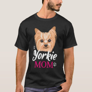 Camiseta Yorkie Mom Mama Mother Cute Yorkshire Terrier Dog