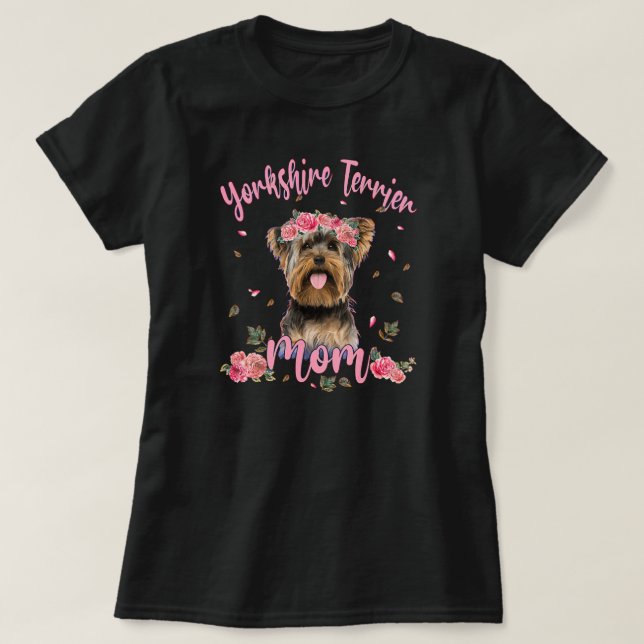 Camiseta Yorkie Mom Yorkie Lover Dueño Regalos Yorkie Dog (Diseño del anverso)