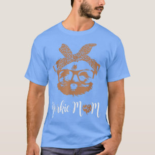 Camiseta Yorkie Mom Yorkshire Leopard Dog Aovers Madres Da