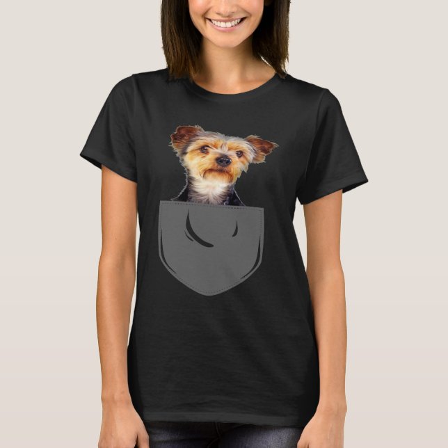 Camiseta Yorkie Pocket Dog (Anverso)