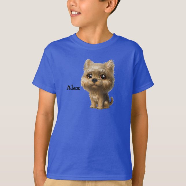 Camiseta Yorkie Pup Personalizado (Anverso)