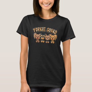 Camiseta Yorkie Squad Divertido Perro Yorkshire Terrier