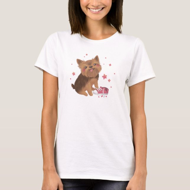 Camiseta Yorkie the Cutest Trouble Maker (Anverso)