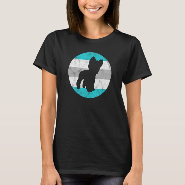Camiseta Yorkie Yorkshire Terrier Para Hombres Mujeres Chic (Anverso)