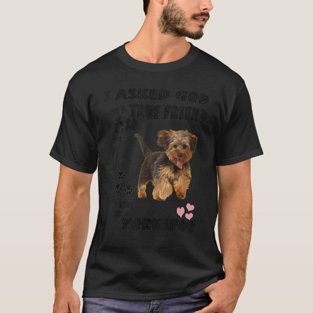 Camiseta Yorkipoo Dog Cita a mamá Yorkiepoo Dad Cute Yorkie (Anverso)