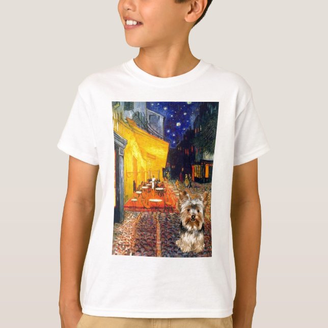 Camiseta Yorkshire Terrier 17 - Café Terrace (Anverso)