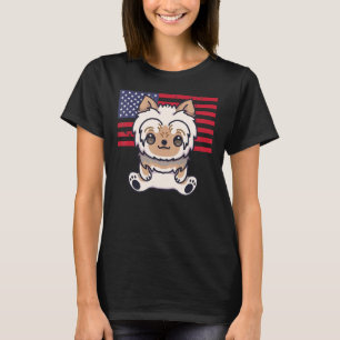 Camiseta Yorkshire Terrier 4 De Julio Patriótico Estadounid