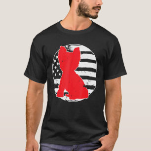 Camiseta Yorkshire Terrier Americano Bandera De Estados Uni