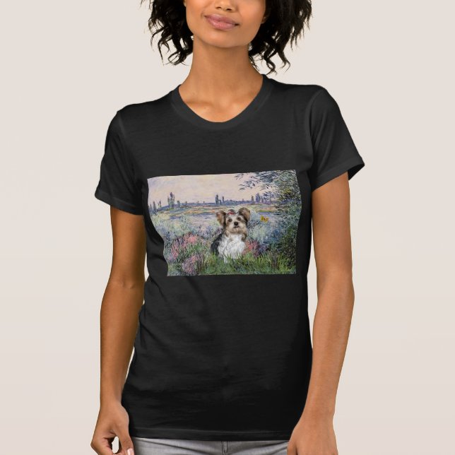 Camiseta Yorkshire Terrier (Biewer) - Cerca del Sena (Anverso)