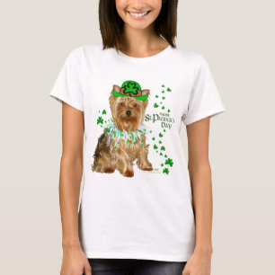 Camiseta Yorkshire Terrier Día de San Patricio