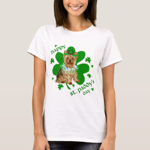Camiseta Yorkshire Terrier Día de San Patricio