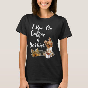 Camiseta Yorkshire Terrier Divertido Yorkie Corro En Café