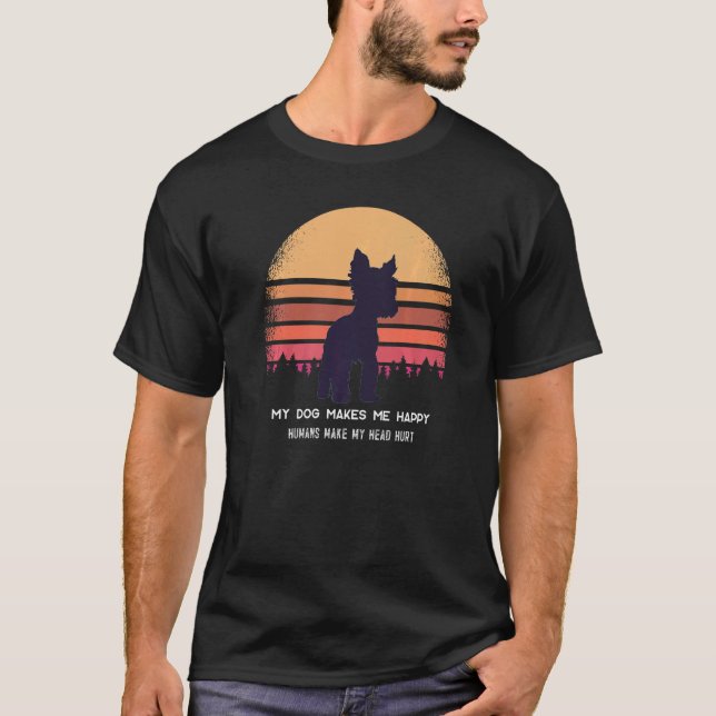 Camiseta Yorkshire Terrier Dog Retro 39 (Anverso)