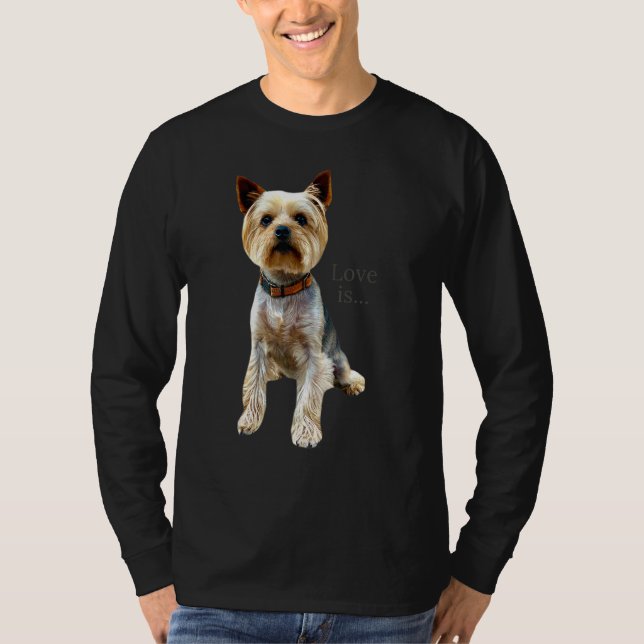 Camiseta Yorkshire Terrier Dog Yorkie Mom Dad Love Terrier (Anverso)