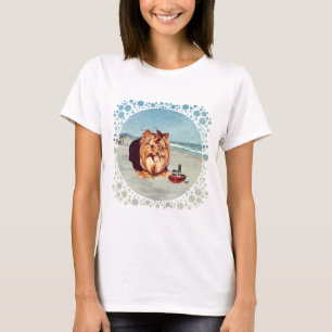 Camiseta Yorkshire Terrier en la Playa
