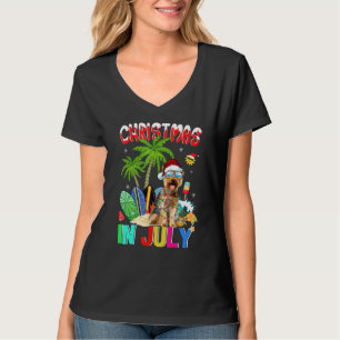 Camiseta Yorkshire Terrier En Santa Hat Gafas De Sol Christ