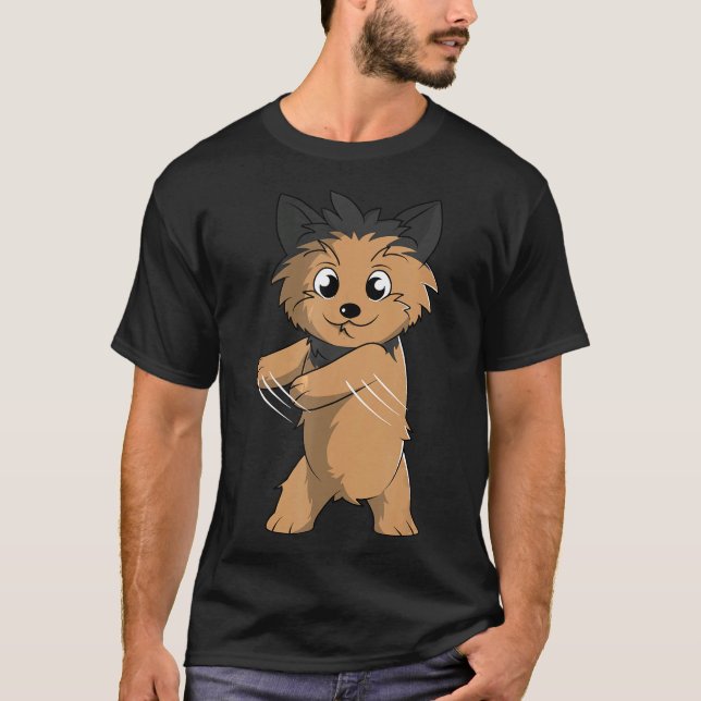 Camiseta Yorkshire Terrier Floss Dance Flossing Funny Dog G (Anverso)