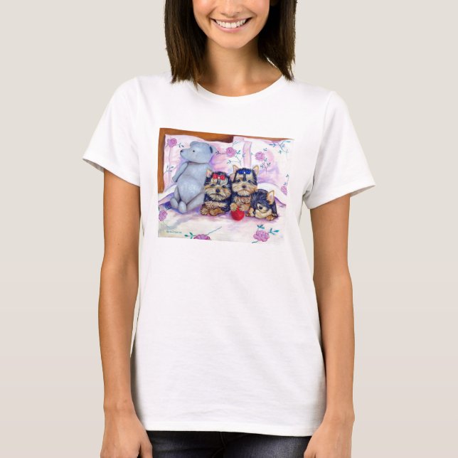 Camiseta Yorkshire Terrier guarda zapatos (Anverso)