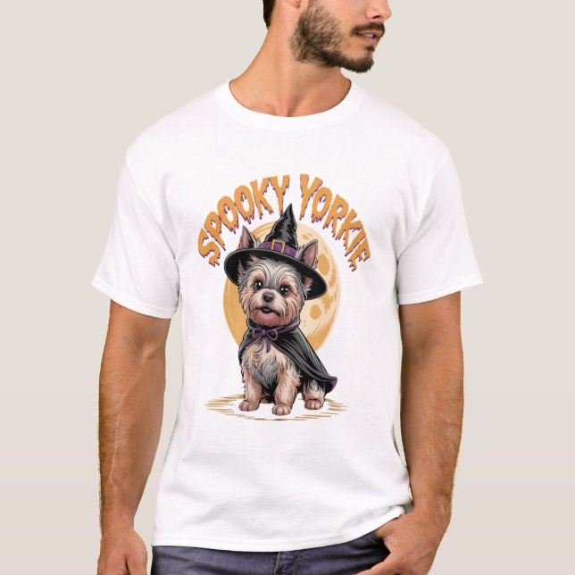 Camiseta Yorkshire Terrier Halloween (Anverso)