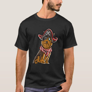 Camiseta Yorkshire Terrier Happy Halloween Costume Pirate S