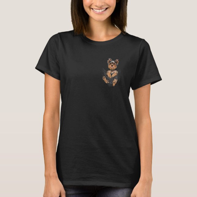 Camiseta Yorkshire Terrier In Your Pocket Dogs (Anverso)