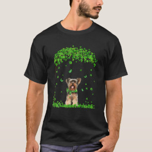Camiseta Yorkshire Terrier Irish Green Shamrock Clover St P