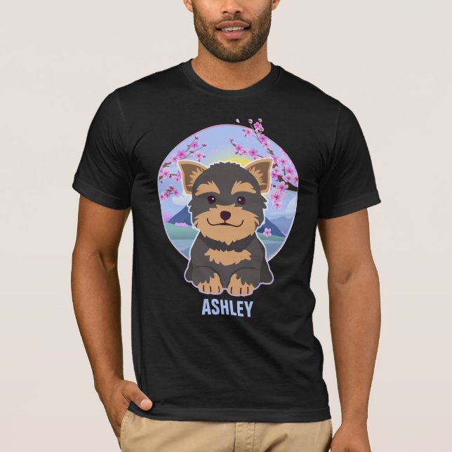 Camiseta Yorkshire Terrier Kawaii Cute Gift Dog Mascota (Anverso)