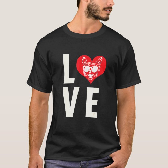 Camiseta Yorkshire Terrier Love (Anverso)