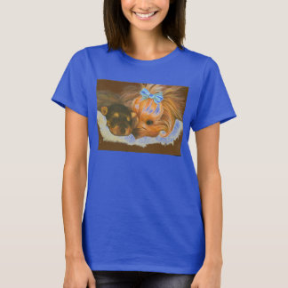 Camiseta Yorkshire Terrier Mama and Puppy Tee - Personaliza