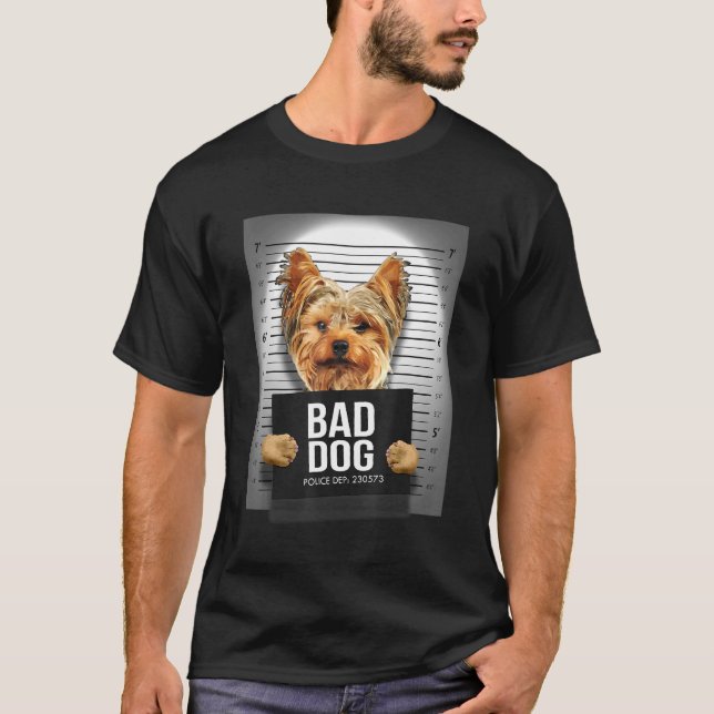Camiseta Yorkshire Terrier Mugshot (Anverso)