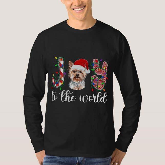 Camiseta Yorkshire Terrier Navidades Yorkie Xmas Fiesta (Anverso)